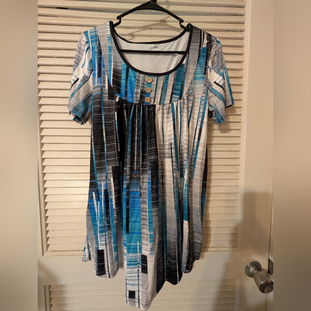 Stylish Geometric Print Top